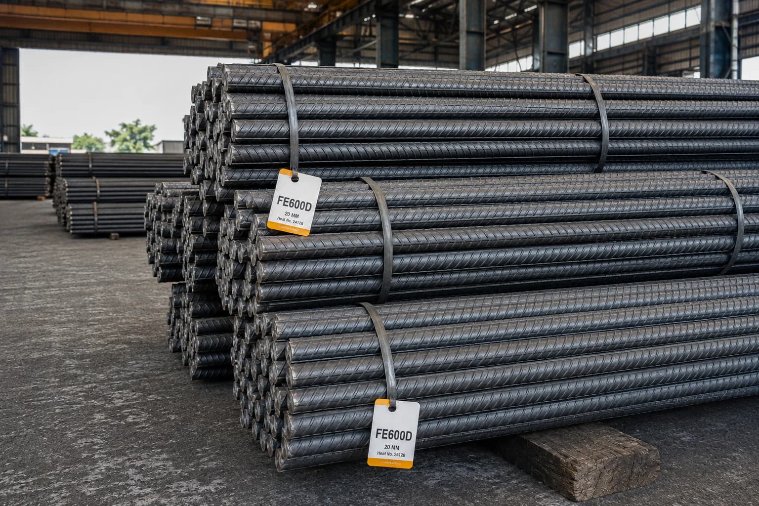 FE 600D TMT Rebars